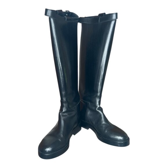 Ann Demeulemeester Women's Stan Riding Boots Made in Italy Cow Leather EU 38 - Picture 14 of 14
